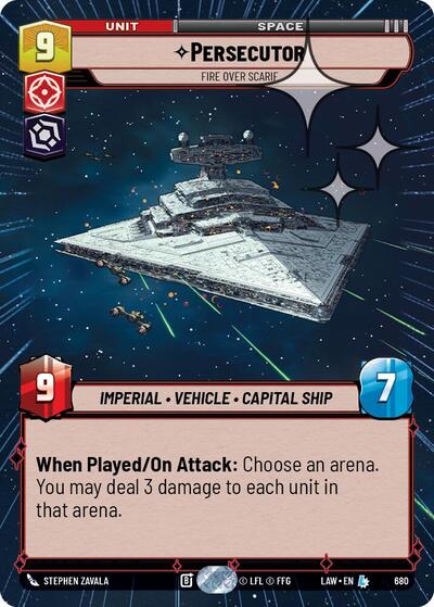 Persecutor - Fire Over Scarif (Hyperspace Foil) card