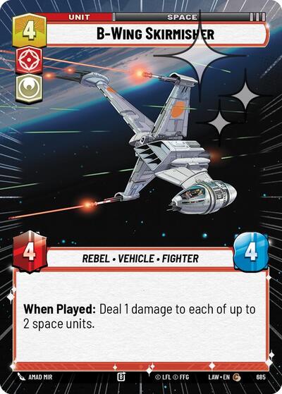 B Wing Skirmisher Hyperspace Foil