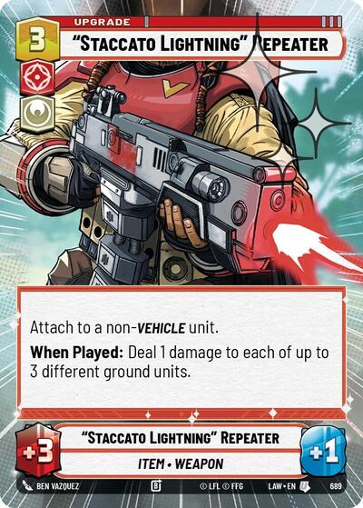 Staccato Lightning Repeater Hyperspace Foil