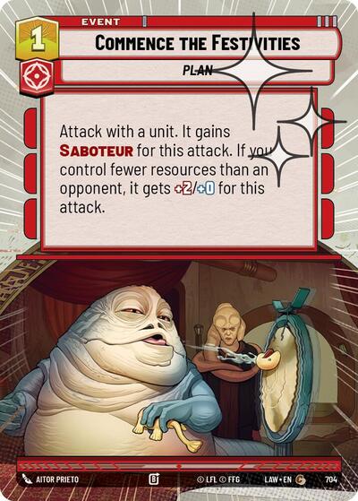 Commence the Festivities Hyperspace Foil
