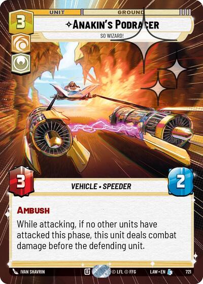 Anakin's Podracer - So Wizard! (Hyperspace Foil) card