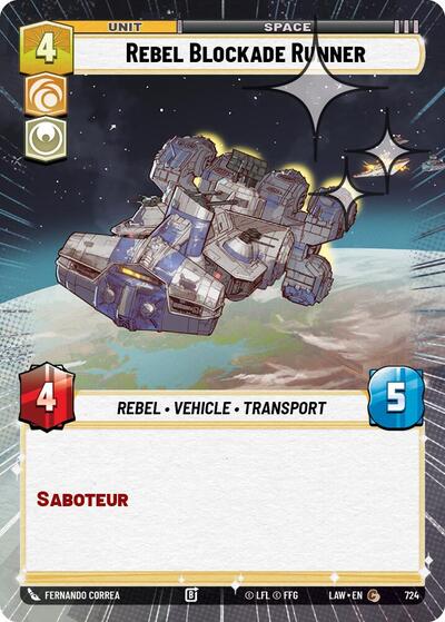 Rebel Blockade Runner Hyperspace Foil