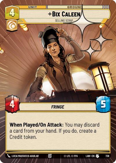 Bix Caleen Selling Scrap Hyperspace Foil
