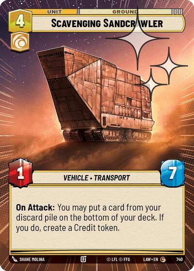 Scavenging Sandcrawler Hyperspace Foil