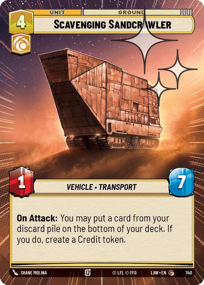 Scavenging Sandcrawler (Hyperspace Foil) - A Lawless Time - Star