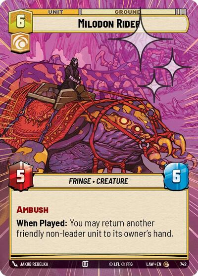 Milodon Rider Hyperspace Foil