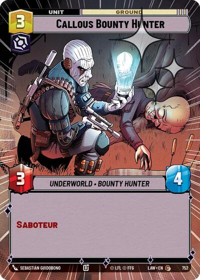 Callous Bounty Hunter Hyperspace Foil