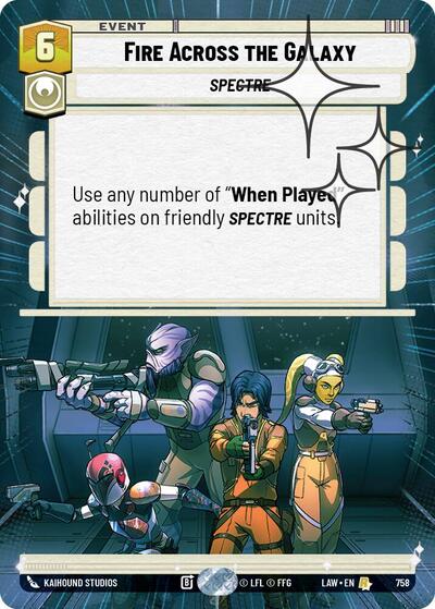 Fire Across the Galaxy Hyperspace Foil