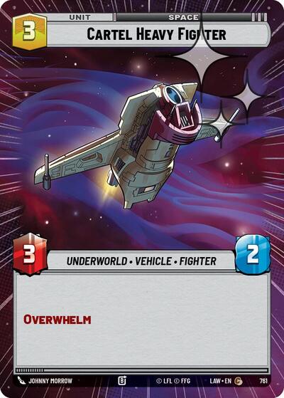 Cartel Heavy Fighter Hyperspace Foil