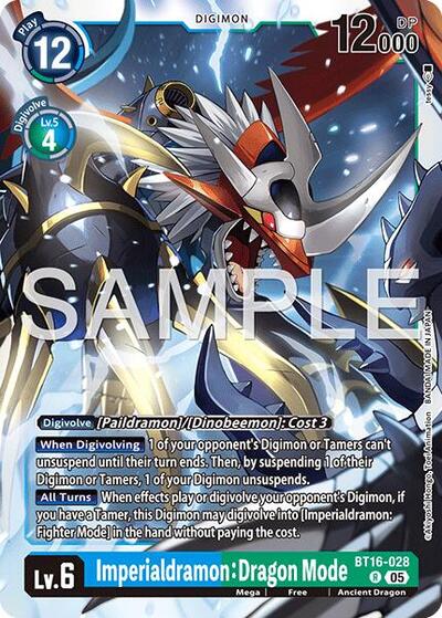Imperialdramon Dragon Mode BT16 028 Reprint