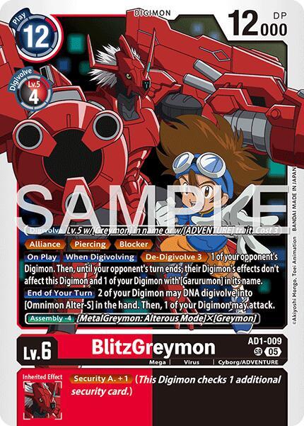 BlitzGreymon - Advanced Booster Digimon Generation - Digimon Card