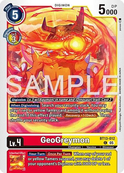 Geogreymon BT13 012 Reprint