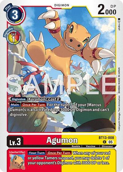 Agumon BT13 008 Reprint