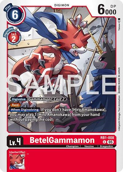 BetelGammamon RB1 008 Reprint
