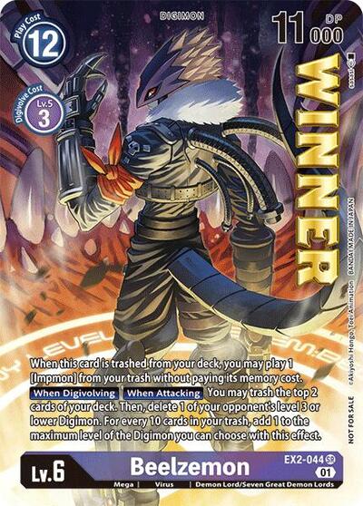 Beelzemon (Beelzemon Cup Store Winner) card