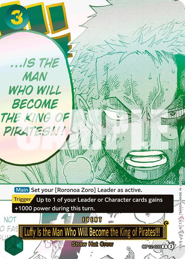 ①PSA10 3RD ANNIVERSARY LUFFY IS THE MAN Luffy Is the Man Who Will Become the King of Pirates!!! (Japanese