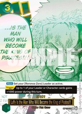 Luffy Is the Man Who Will Become the King of Pirates!!! (Japanese Version 3rd An