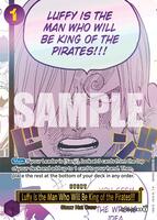 Luffy Is the Man Who Will Be King of the Pirates!!! (Japanese