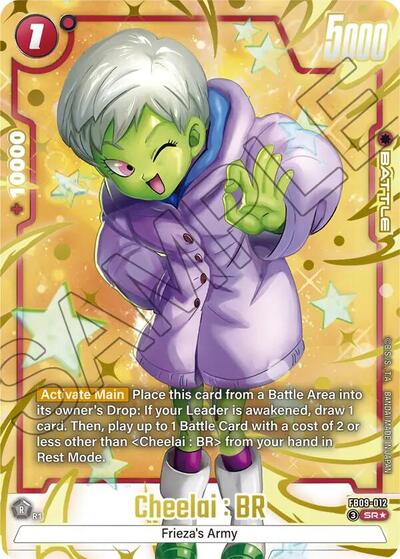 Cheelai : BR (Alternate Art) Dual Evolution Super Rare Dragon Ball card — value and price
