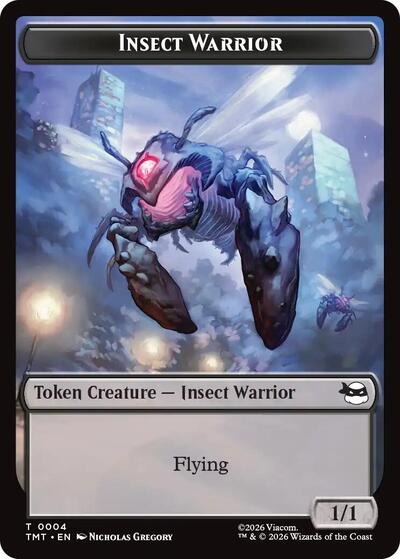 Insect Warrior Food Double Sided Token