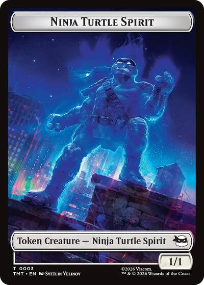 Ninja Turtle Spirit Food Double Sided Token