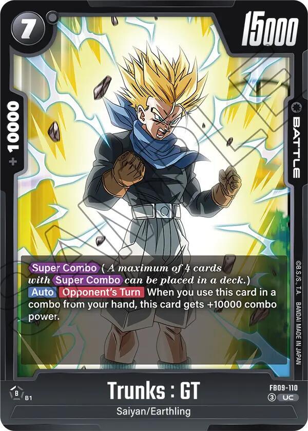 Trunks : GT - FB09-110 - Dual Evolution - Dragon Ball Super