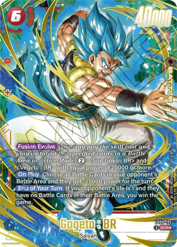 ゴジータ：BR SCR★ [FB09-121] Gogeta : BR - FB09-121 (Alternate Art) - Dual Evolution - Dragon