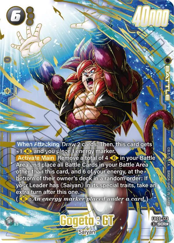 s*n様 ゴジータ：GT SCR★ FB09-123 Gogeta : GT - FB09-123 (Alternate Art) - Dual Evolution - Dragon