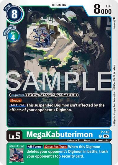 MegaKabuterimon P 140 Reprint