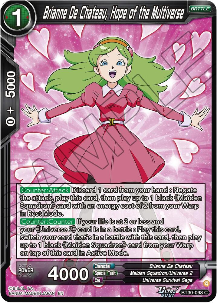 Brianne De Chateau, Hope of the Multiverse #BT30-098 — Three Glorious Fighters