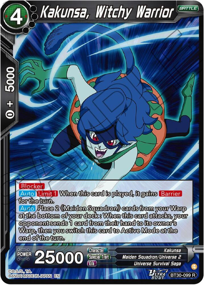 Kakunsa, Witchy Warrior #BT30-099 — Three Glorious Fighters