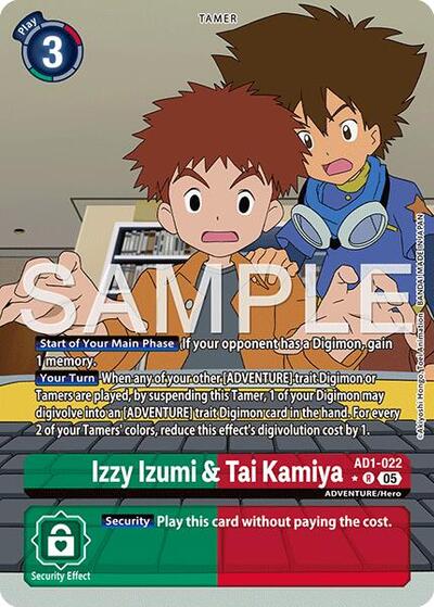 Izzy Izumi & Tai Kamiya (Alternate Art) Advanced Booster Digimon Generation card price