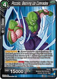 Piccolo, Backing Up Comrades card art
