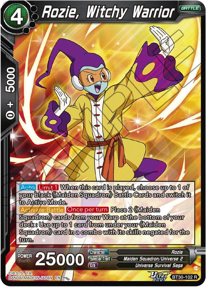 Rozie, Witchy Warrior - Three Glorious Fighters - Dragon Ball