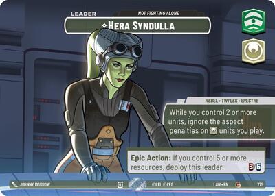 Hera Syndulla - Not Fighting Alone (Showcase) card