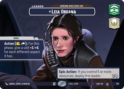 Leia Organa - Someone Who Loves You (Showcase) card