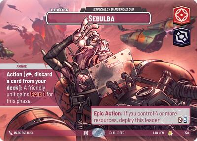 Sebulba - Especially Dangerous Dug (Showcase) card