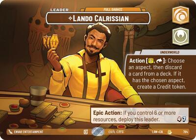 Lando Calrissian - Full Sabacc (Showcase) card