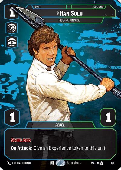Han Solo - Hibernation Sick (Prestige) card