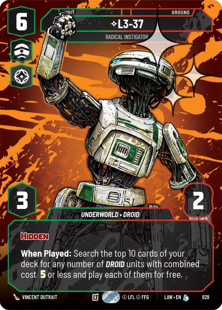 L3-37 - Radical Instigator (Prestige Foil) - A Lawless Time - Star
