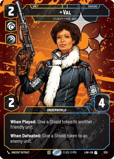 Val - It's Been a Ride, Babe (Prestige Foil) card