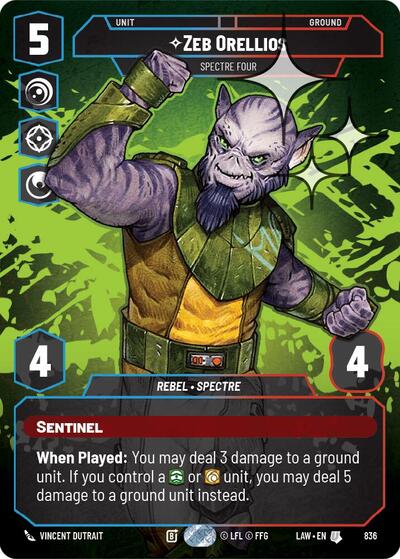 Zeb Orellios - Spectre Four (Prestige Foil) card