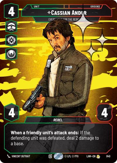 Cassian Andor - Everything for the Rebellion (Prestige Foil) card