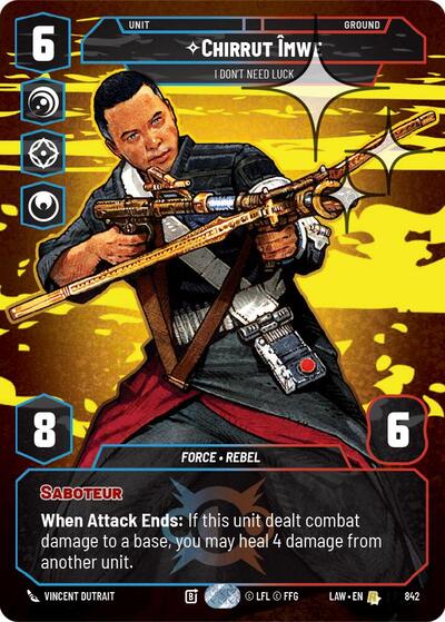 Chirrut Imwe - I Don't Need Luck (Prestige Foil) card