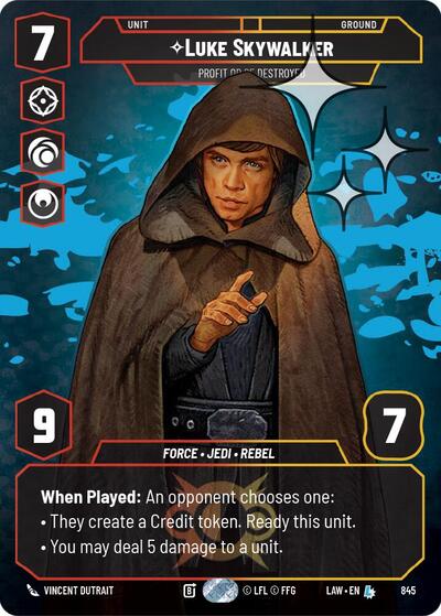 Luke Skywalker - Profit or Be Destroyed (Prestige Foil) card