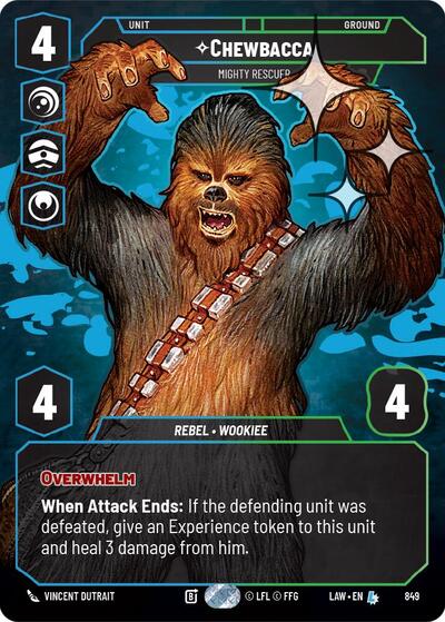 Chewbacca - Mighty Rescuer (Prestige Foil) card