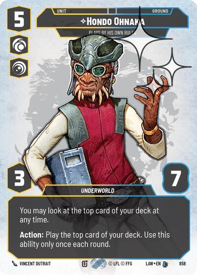 Hondo Ohnaka - Plays By His Own Rules (Prestige Foil) card