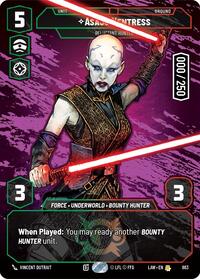Asajj Ventress Reluctant Hunter Serialized