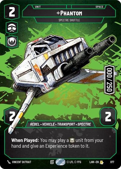 Phantom - Spectre Shuttle (Serialized) card