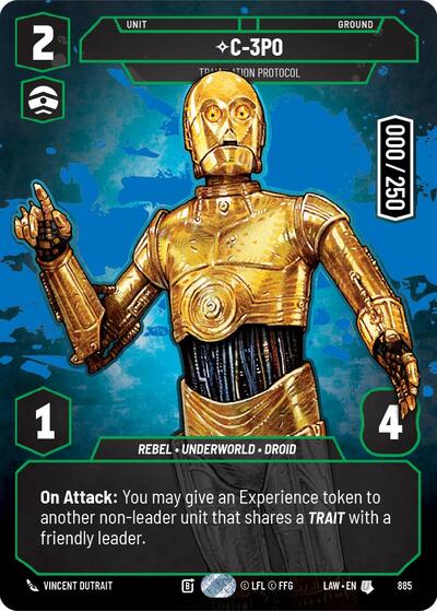 C-3PO — Translation Protocol (Serialized) — A Lawless Time card art
